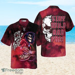Guitar Stay Wild And Free Hawaiian Shirt Special Gift For Men And Women