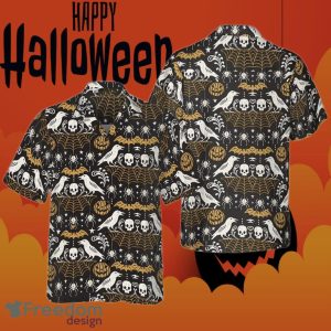 Halloween Eve Black Hawaiian Shirt Mens Holiday Button Down Shirts Birthday Gift For Husband