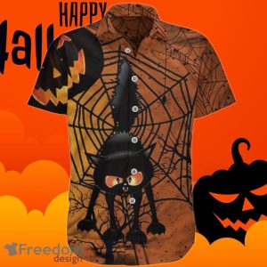 Halloween Hawaiian Shirt Cute Halloween Pumpkin Clothing