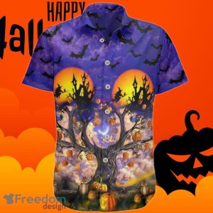 Halloween Hawaiian Shirt Pumpkin Halloween Themed Aloha Shirt