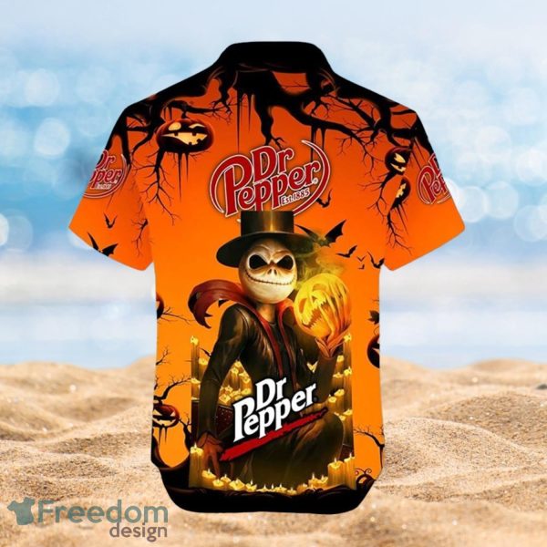 Halloween Jack Skellington Dr Pepper Est 1885 Logoe Design Full Over Print Hawaiian Shirt