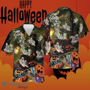 Halloween Music Night Halloween Hawaiian Shirt Halloween Gifts For Cousin