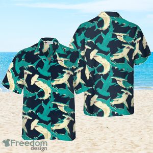 Hammerhead Shark Pattern Hawaiian Shirt Ideal Gift For Men And Women