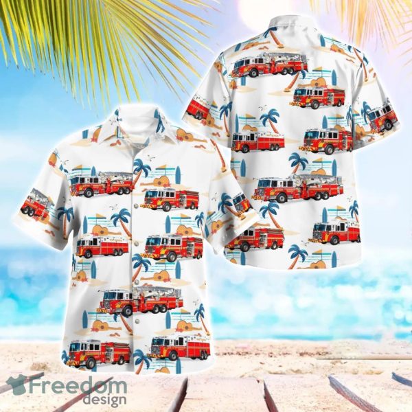 Hampden Township Volunteer FD 3D Summer Aloha Hawaiian Shirt