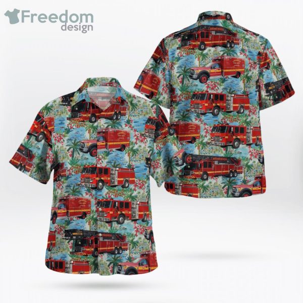 Harford County Maryland Aberdeen Fire Department Hawaiian Shirt