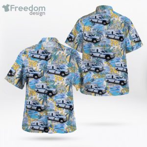Harford County Maryland Ems Tropical Yellow Flower Hawaiian Shirt