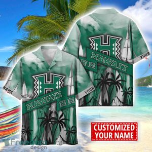 Hawaii Rainbow Warriors Hawaii Shirt Custom Name Sports Team Beach Shirt