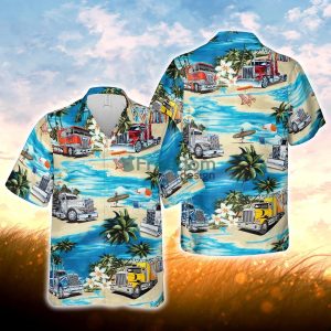 Hawaiian theme truck All 3D Printed Hawaiian Shirt For Men Women