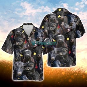 Herd Of Black Angus All Over Printed 3D Hawaiian Shirt For Men Women