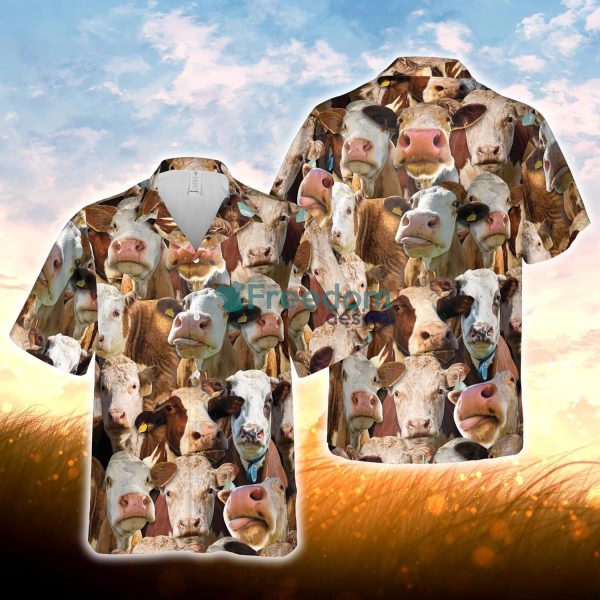 Herd Of Hereford All Over Printed 3D Hawaiian Shirt For Men Women