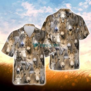 Herd of Donkeys All Over Printed 3D Hawaiian Shirt For Men Women
