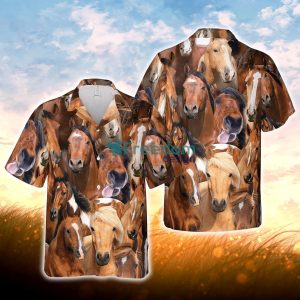 Herd of Horses All Over Printed 3D Hawaiian Shirt For Men Women