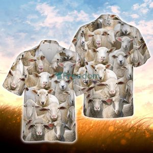 Herd of Sheeps All Over Printed 3D Hawaiian Shirt For Men Women