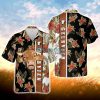 Hibiscus Flowers Gelbvieh Cattle Brown All Over Printed 3D Hawaiian Shirt For Men Women