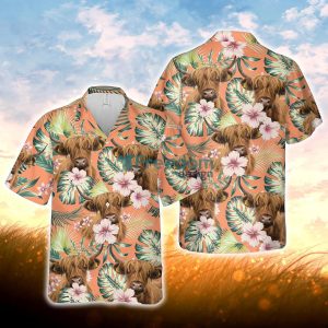 Highland Summer Happiness Floral Farm 3D Hawaiian Shirt For Men Women
