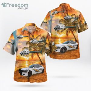 Hillsborough County Sheriff Dodge Charger & Airbus H125 Hawaiian Shirt