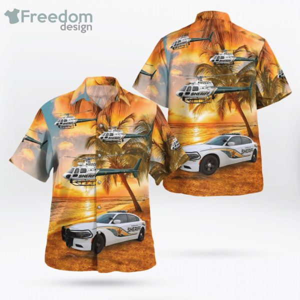 Hillsborough County Sheriff Dodge Charger & Airbus H125 Hawaiian Shirt