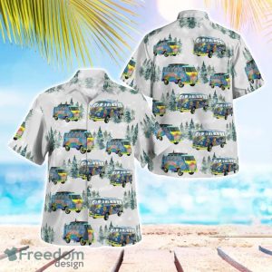Hippie Volkswagen Samba Christmas Aloha Hawaiian Shirt