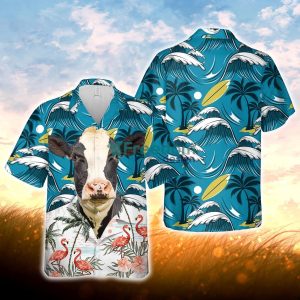 Holstein Funny Hawaiian Shirt For Men Women
