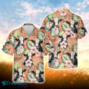 Holstein Summer Happiness Floral Farm 3D Hawaiian Shirt For Men Women