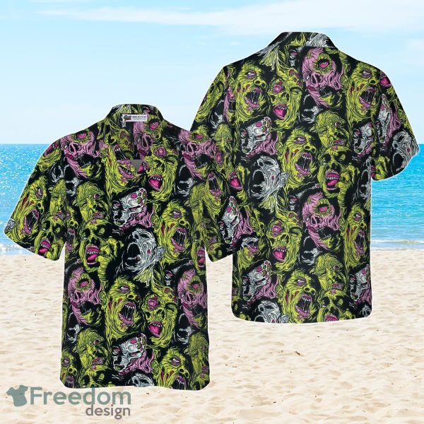 Horror Zombie Head Hawaiian Shirt Unique Style For Men And Women