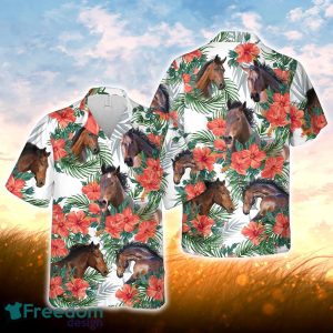 Horse Hawaiian Flowers Hawaiian Shirt For Men Women