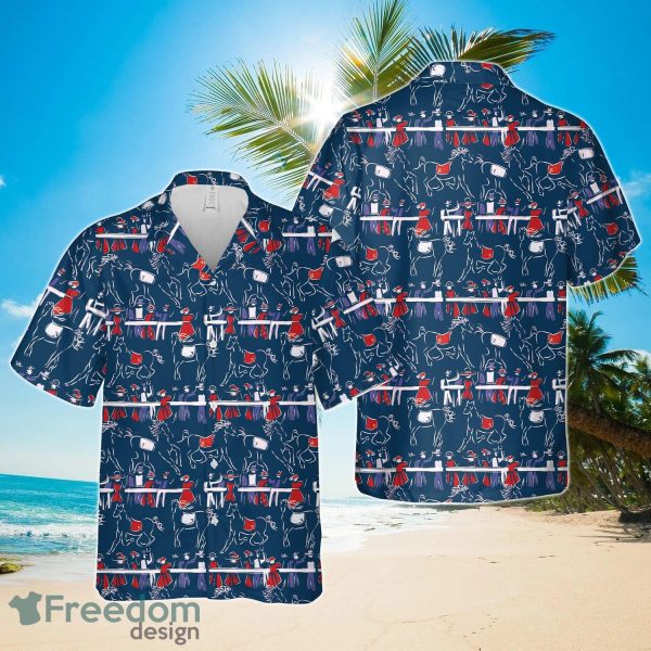 Horse Racing Kentucky Derby Print Hawaiian Shirt