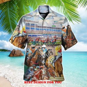 Horseback Riding Horse Because People Suck Print Over 3D Hawaiian Shirt