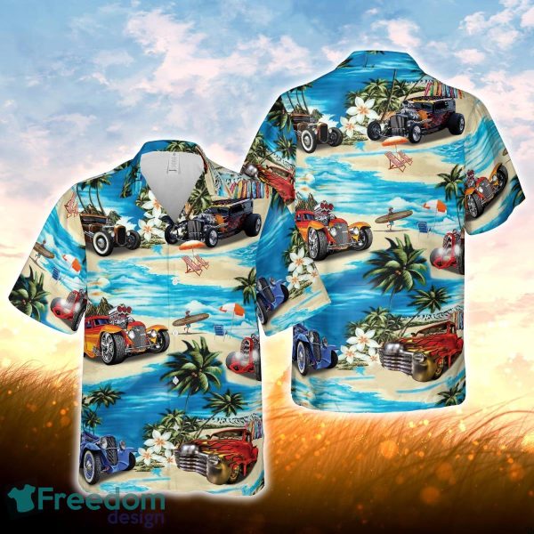 Hot Rod Hawaiian Theme All Printed 3D Hawaiian Shirt For Men Women