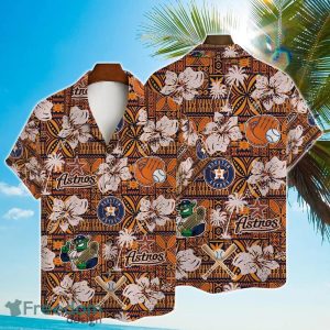 Houston Astros Hibiscus Pattern Vintage Hawaiian Shirt For Men Women