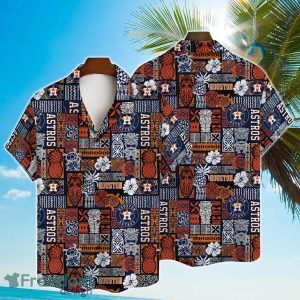 Houston Astros Major League Baseball 3D Print Hawaiian Shirt For Big Fans