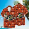 Houston Astros Mascot And Leaves Tropical Pattern Hawaiian Shirt For Fans