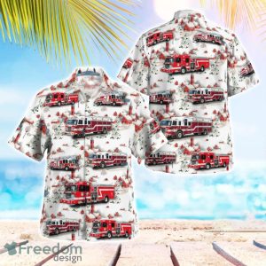 Houston Fire Department Christmas Aloha Hawaiian Shirt