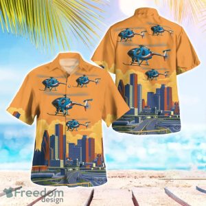 Houston Police Helicopter 78F (N5278F) Beach Hawaiian Shirt Summer Gift