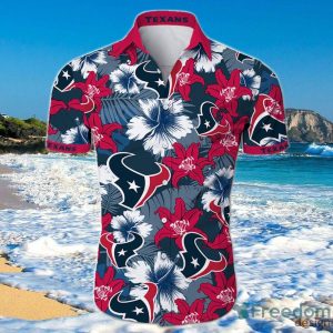 Houston Texans Hawaiian Shirt Tropical Flower Short Sleeve