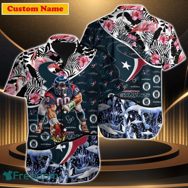 Houston Texans NFL Custom Name Hawaiian Shirt Best Gift For Men Women