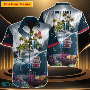 Houston Texans NFL Custom Name Hawaiian Shirt Best Gift For Men Women Fans