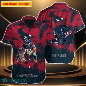 Houston Texans NFL Custom Name Hawaiian Shirt For Men Women Best Gift For Real Fan