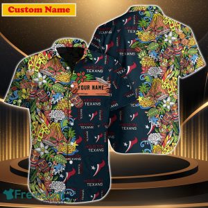Houston Texans NFL Custom Name Hawaiian Shirt For Men Women Great Gift For Fan