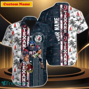 Houston Texans NFL Custom Name Hawaiian Shirt For Men Women Impressive Gift For Fan