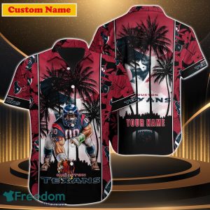 Houston Texans NFL Custom Name Hawaiian Shirt For Men Women Impressive Gift For Real Fan