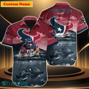 Houston Texans NFL Custom Name Hawaiian Shirt For Men Women Special Gift For Real Fan