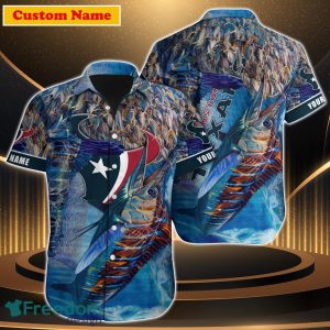 Houston Texans NFL Custom Name Hawaiian Shirt For Men Women Style Gift For Real Fan