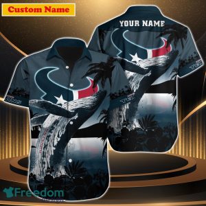 Houston Texans NFL Custom Name Hawaiian Shirt For Men Women Unique Gift For Fan