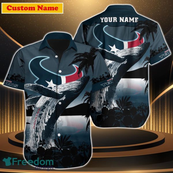 Houston Texans NFL Custom Name Hawaiian Shirt For Men Women Unique Gift For Fan