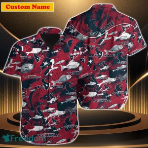Houston Texans NFL Custom Name Hawaiian Shirt For Men Women Unique Gift For Real Fan