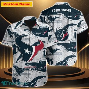 Houston Texans NFL Custom Name Hawaiian Shirt Special Gift For Men Women Fans