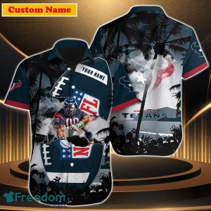 Houston Texans NFL Custom Name Hawaiian Shirt Special Great Gift For Men Women