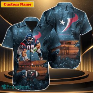 Houston Texans NFL Custom Name Hawaiian Shirt Unique Gift For Men Women Fans