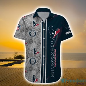 Houston Texans NFL Custom Name Lemon Sketch Art Pattern Short Sleeve Hawaiian Shirt For Men And Women